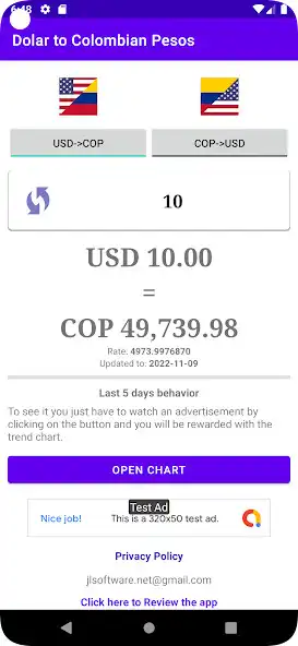 Play Dollars to Colombian Pesos as an online game Dollars to Colombian Pesos with UptoPlay