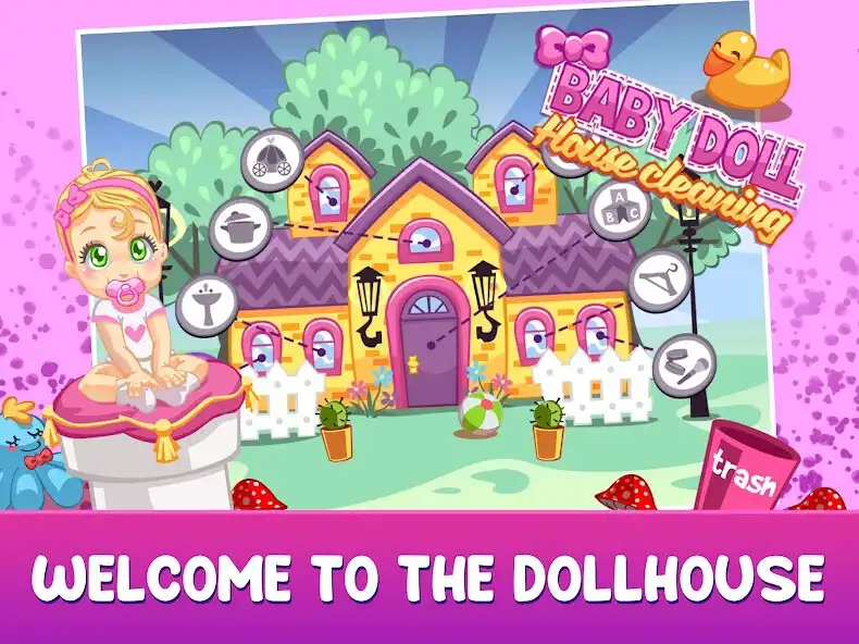 Play Dollhouse Cleaning For Kids  and enjoy Dollhouse Cleaning For Kids with UptoPlay