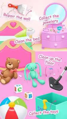 Play Doll House Cleanup