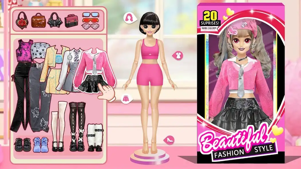 Play Doll Makeover: dress up games as an online game Doll Makeover: dress up games with UptoPlay