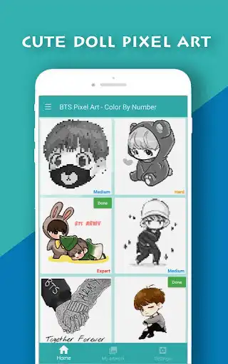 Play Doll Pixel Art - Color by Number  and enjoy Doll Pixel Art - Color by Number with UptoPlay