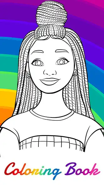 Play Doll Princess Coloring Book as an online game Doll Princess Coloring Book with UptoPlay