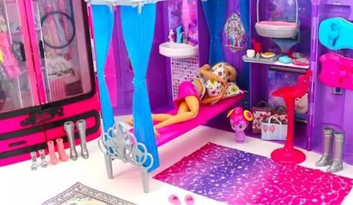 Play Dolls House Barbie Furniture