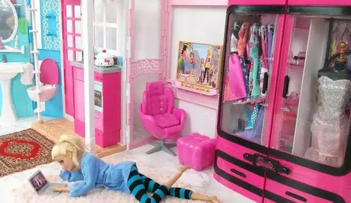 Play Dolls House Barbie Furniture