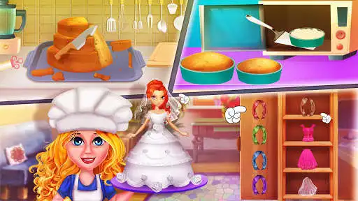 Play Doll Wedding Cake Making Shop as an online game Doll Wedding Cake Making Shop with UptoPlay