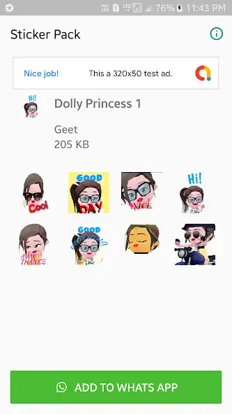 Play Dolly - wastickerapps Stickers wastickers  and enjoy Dolly - wastickerapps Stickers wastickers with UptoPlay