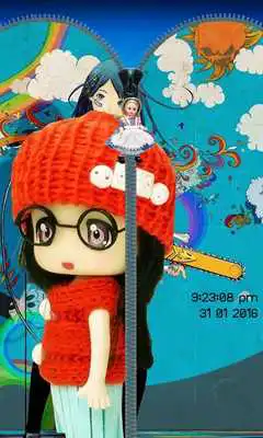 Play Doll Zipper Lock