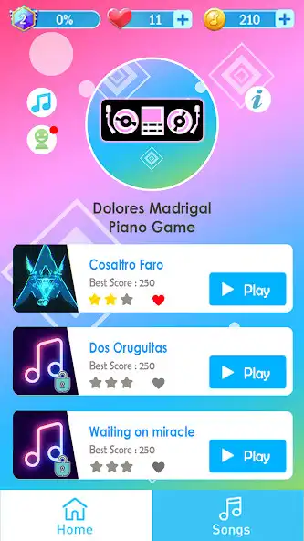 Play Dolores Madrigal Piano Tiles  and enjoy Dolores Madrigal Piano Tiles with UptoPlay