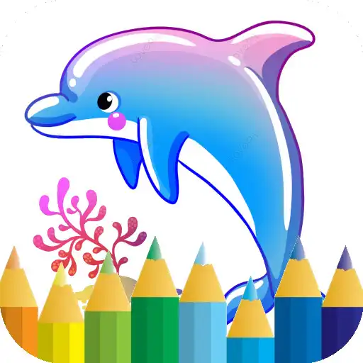Play dolphin coloring game APK