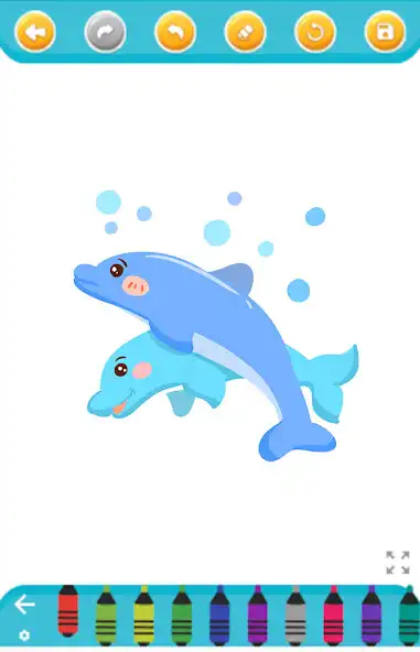Play dolphin coloring game  and enjoy dolphin coloring game with UptoPlay