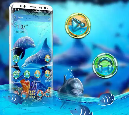 Play Dolphin Launcher Theme as an online game Dolphin Launcher Theme with UptoPlay