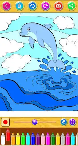 Play Dolphins Coloring Book  and enjoy Dolphins Coloring Book with UptoPlay