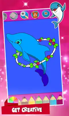 Play Dolphins Coloring Book