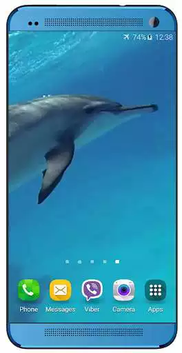 Play Dolphins +Sound Live Wallpaper