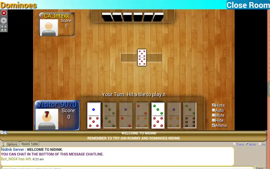 Play Dominoes Nidink as an online game Dominoes Nidink with UptoPlay