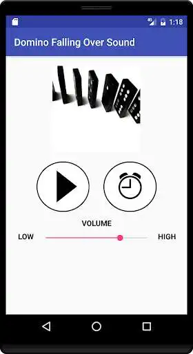 Play Domino Falling Over Sound as an online game Domino Falling Over Sound with UptoPlay