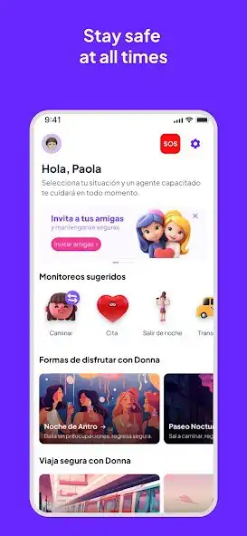 Play Donna: Safe women - SOS as an online game Donna: Safe women - SOS with UptoPlay