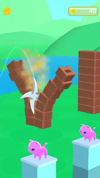 Play Dont slice the Cats as an online game Dont slice the Cats with UptoPlay