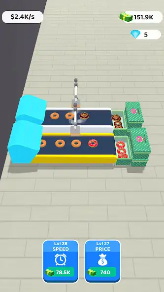 Play Donut Factory 3D as an online game Donut Factory 3D with UptoPlay
