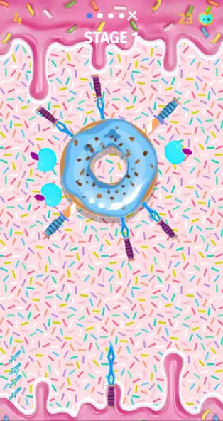 Play Donut Knife hit as an online game Donut Knife hit with UptoPlay