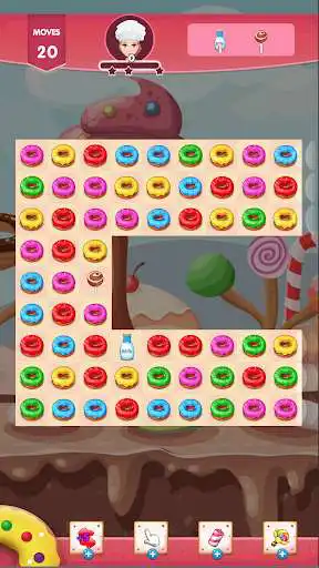 Play Donut Match 3 : Puzzle Game as an online game Donut Match 3 : Puzzle Game with UptoPlay