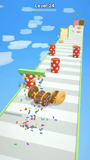 Play Donut Rush 3D as an online game Donut Rush 3D with UptoPlay