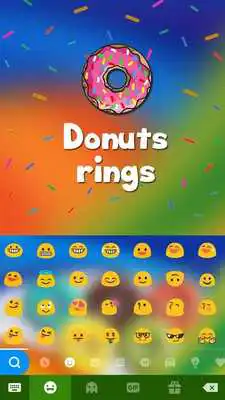 Play Donuts Rings Kika Keyboard