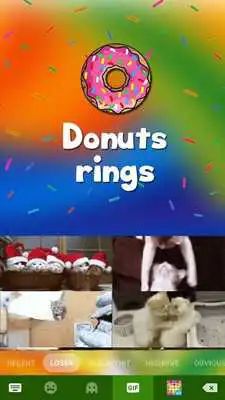 Play Donuts Rings Kika Keyboard