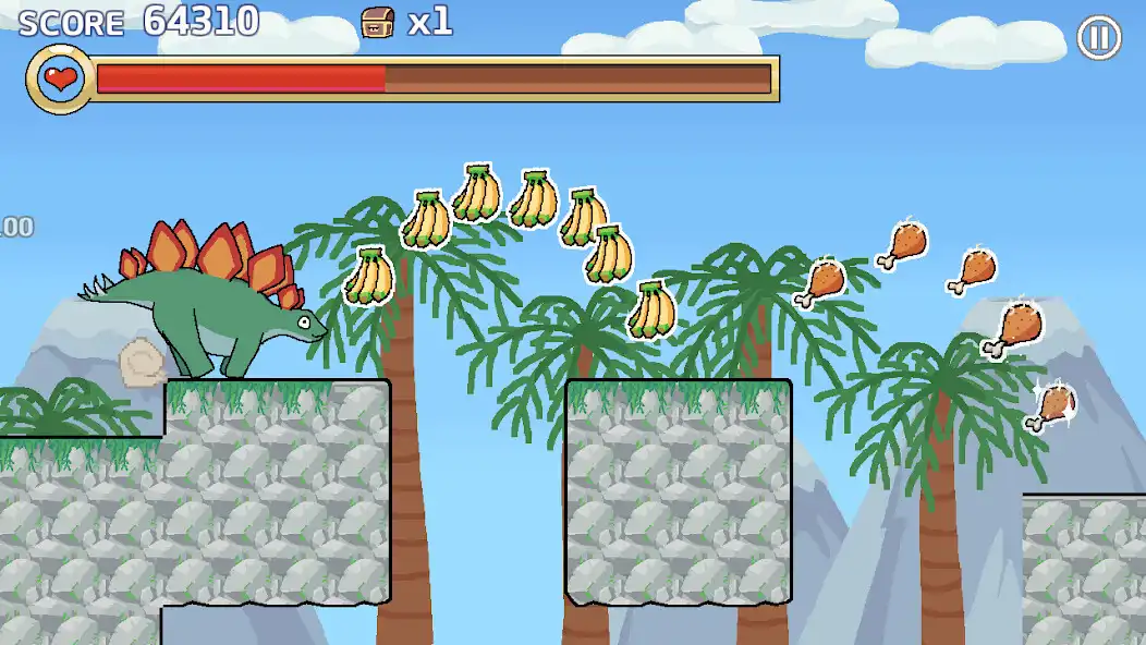 Play Doodle Dino Run as an online game Doodle Dino Run with UptoPlay