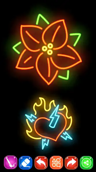 Play Doodler Neon Doodle Art as an online game Doodler Neon Doodle Art with UptoPlay