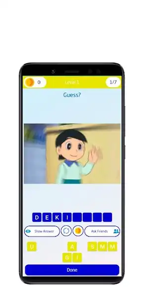 Play Dorae- mon quiz Guess cartoon  and enjoy Dorae- mon quiz Guess cartoon with UptoPlay