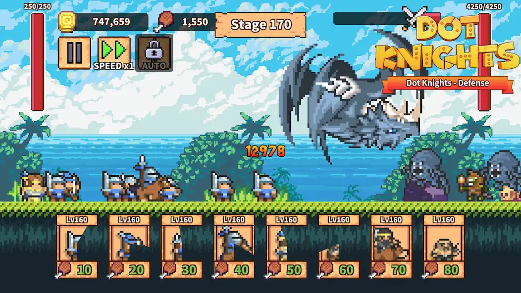Play Dot Knights - Defense as an online game Dot Knights - Defense with UptoPlay