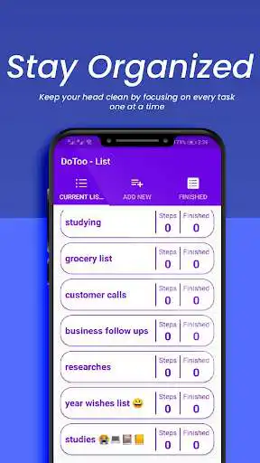 Play DoToo List: To-Do List, Task Lists and sublists as an online game DoToo List: To-Do List, Task Lists and sublists with UptoPlay