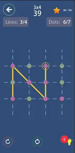 Play Dots on Lines as an online game Dots on Lines with UptoPlay