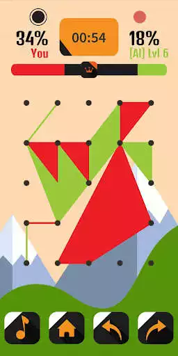 Play Dots & triangles : connected dots puzzle  and enjoy Dots & triangles : connected dots puzzle with UptoPlay