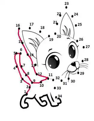 Play dot to dot : connect numbers