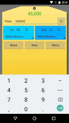 Play Double Discount Calculator as an online game Double Discount Calculator with UptoPlay