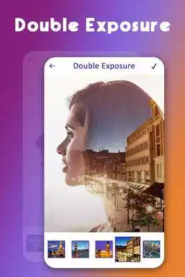 Play Double Exposure Effect : Blend Me Editor