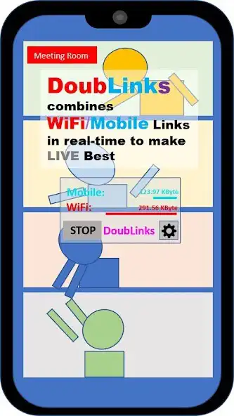 Play DoubLinks Combine WiFi and Mobile Data in realtime  and enjoy DoubLinks Combine WiFi and Mobile Data in realtime with UptoPlay