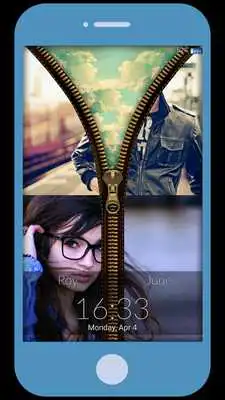 Play Douple Photo Zip Lock Screen