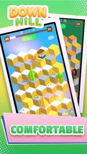 Play Down Hill - Mountain Dive as an online game Down Hill - Mountain Dive with UptoPlay