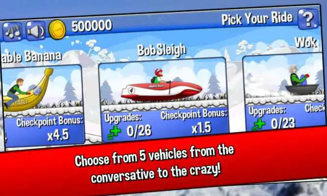 Play Downhill Winter Racing