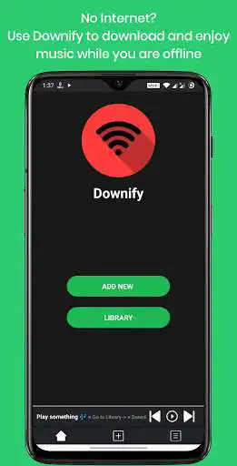 Play Downify -Enjoy music on the go  and enjoy Downify -Enjoy music on the go with UptoPlay