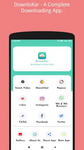 Play DownloKar - All in one Downloader  and enjoy DownloKar - All in one Downloader with UptoPlay