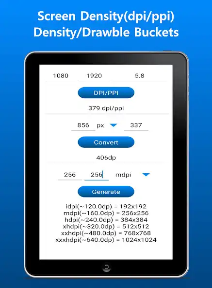 Play DPI Converter PPI Calculator as an online game DPI Converter PPI Calculator with UptoPlay