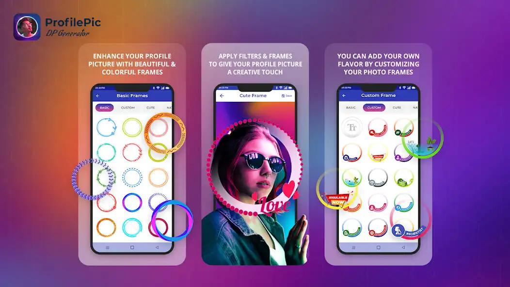 Play Dp Master : Profile Pic Maker as an online game Dp Master : Profile Pic Maker with UptoPlay