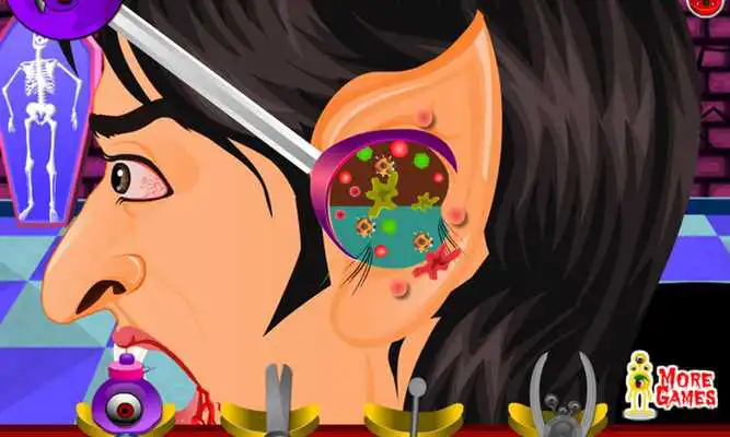Play Dracula Ear Doctor Game