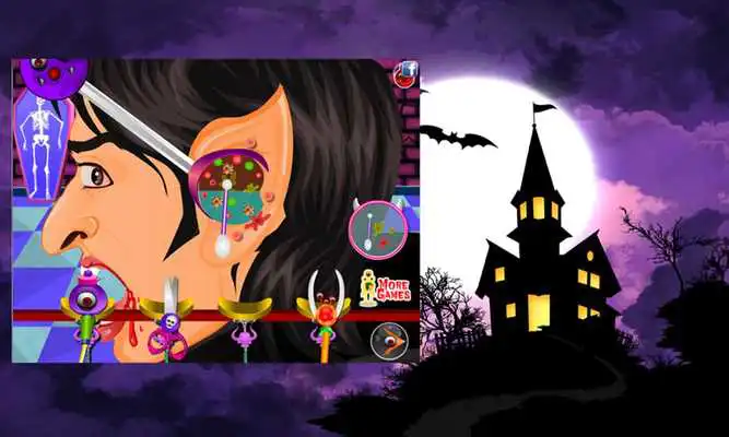 Play Dracula Ear Doctor Game