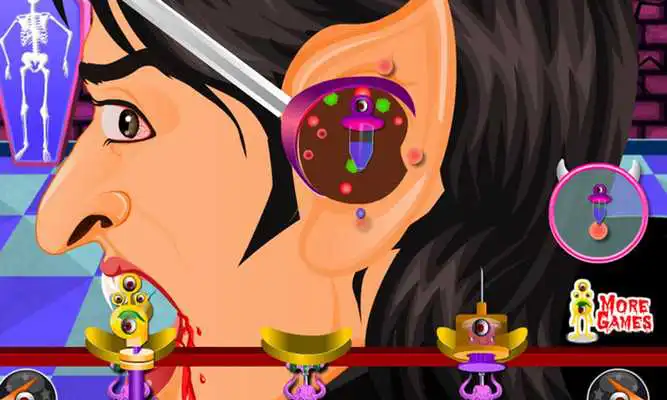 Play Dracula Ear Doctor Game