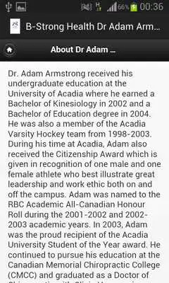 Play Dr Adam Armstrong